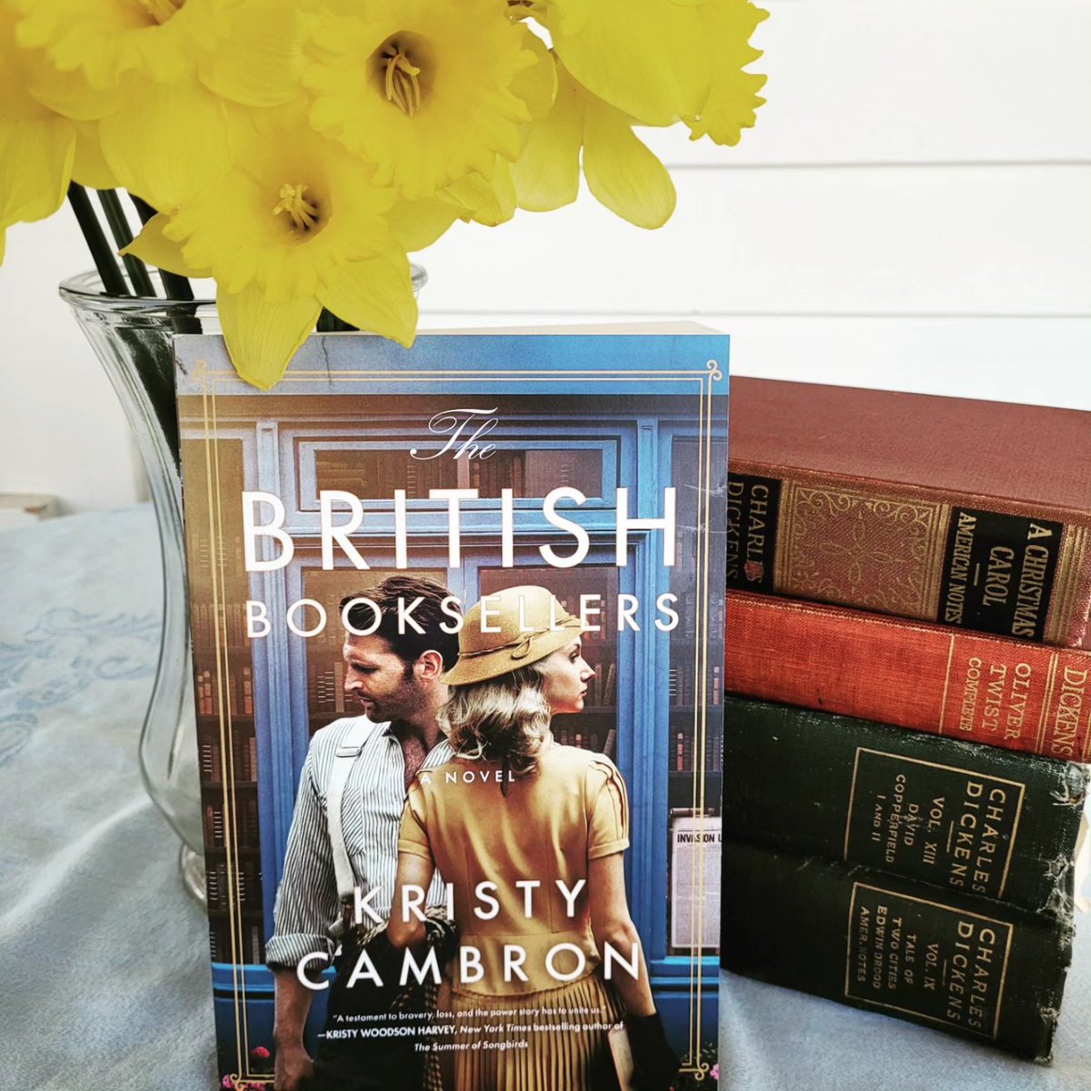 The British Booksellers by Kristy Cambron is a compelling historical fiction novel with engaging characters and a great dual timeline plot.  I highly recommend it.  @KCambronAuthor @ThomasNelson @Austenprose #thebritishbooksellers #kristycambron #historicalfiction #bookx