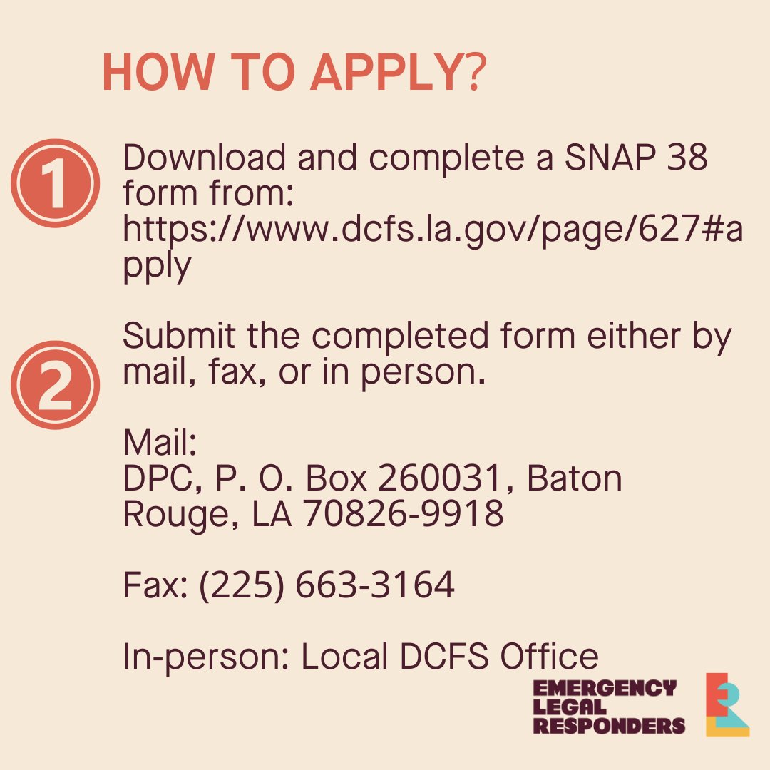 Need your SNAP benefits replaced after being impacted by the recent storms/ tornados in Louisiana? Make sure you get your requests in ASAP! #Louisiana #Tornado #Snap #DisasterRelief