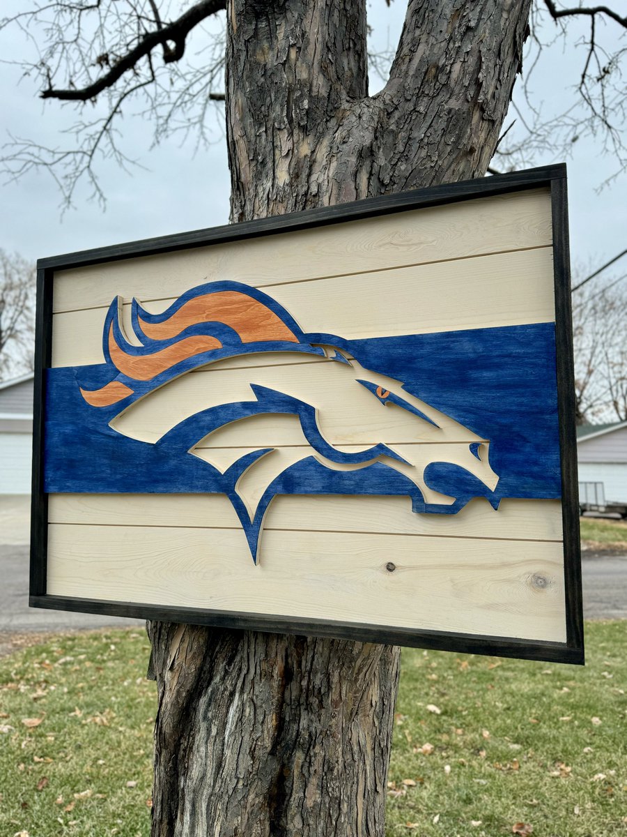 Since the Broncos are trending check out this custom piece I made a few months ago!