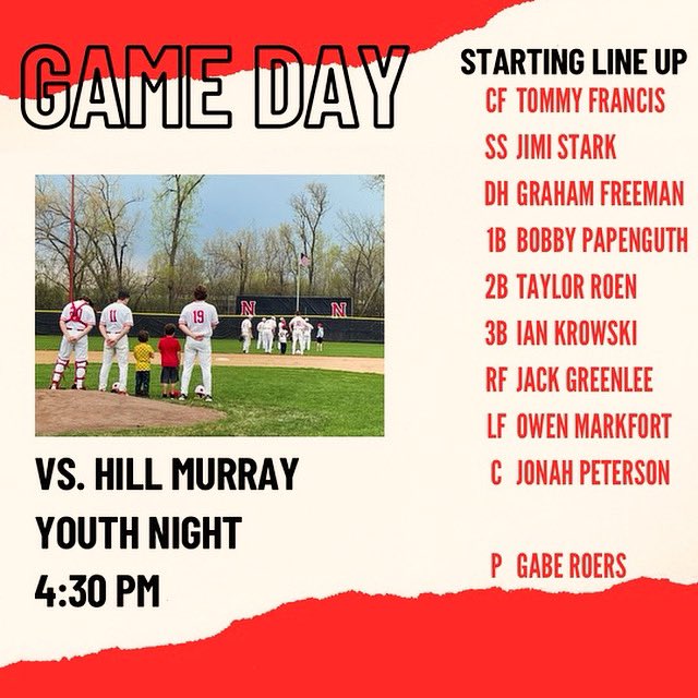 North Baseball tweet media