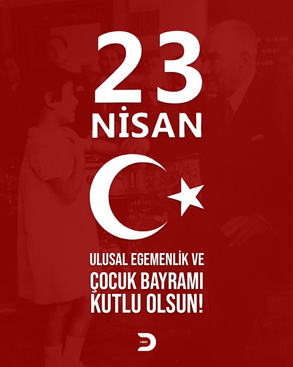 Cumhuriyetimizin kurucusu Gazi Mustafa Kemal Atatürk tarafından dünya çocuklarına armağan edilen 23 Nisan Ulusal Egemenlik ve Çocuk Bayramı kutlu olsun. 🇹🇷