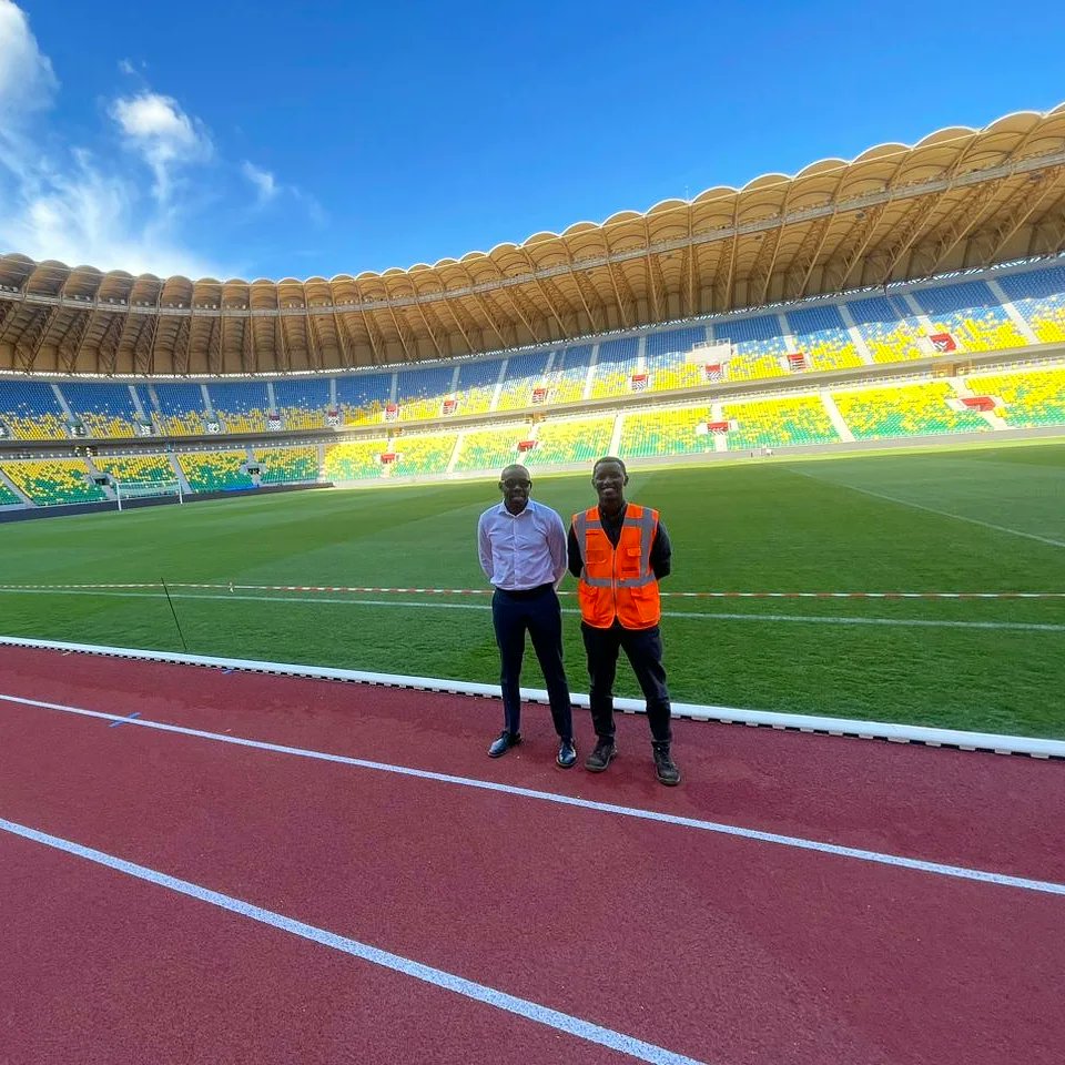 I had a unique honor to tour the yet to be launched, Amahoro Stadium. One of the architects, Mr. Aziz, was able to explain the modern features installed in the canopy, grass/ turf, crowd control, light, sound, and displays. Very impressive! Congratulations Rwanda. #VisitRwanda