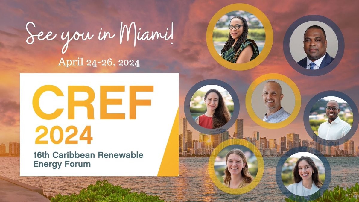 Miami, here we come! ⚡ This week, staff from @RockyMtnInst's Islands Energy Program are headed to #CREF2024 to talk renewable energy access, scaling catalytic climate finance, & more. Hope to see you there! bit.ly/4aFwM12 #CREFenergy #EnergyTransition #CleanEnergy