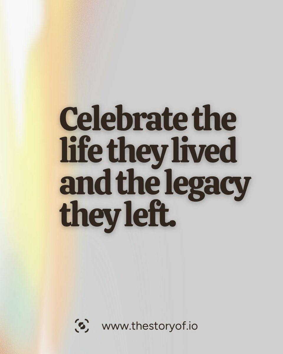 We gather not just to remember, but to honor the chapters they wrote in our history. Celebrating their lives, carrying forward their legacy.

#TheStoryOf #CherishedMoments #DigitalLegacy #PreserveYourStory