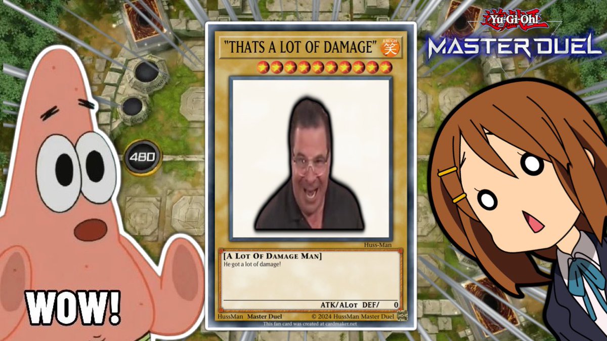 I only took one week of this time but we back with some more memes looks at all this damage in YuGiOh Master Duel, hope you enjoy youtu.be/TNO1Z8XPD9k?si… #yugioh #yugiohmasterduel #MasterDuel youtu.be/TNO1Z8XPD9k?si…