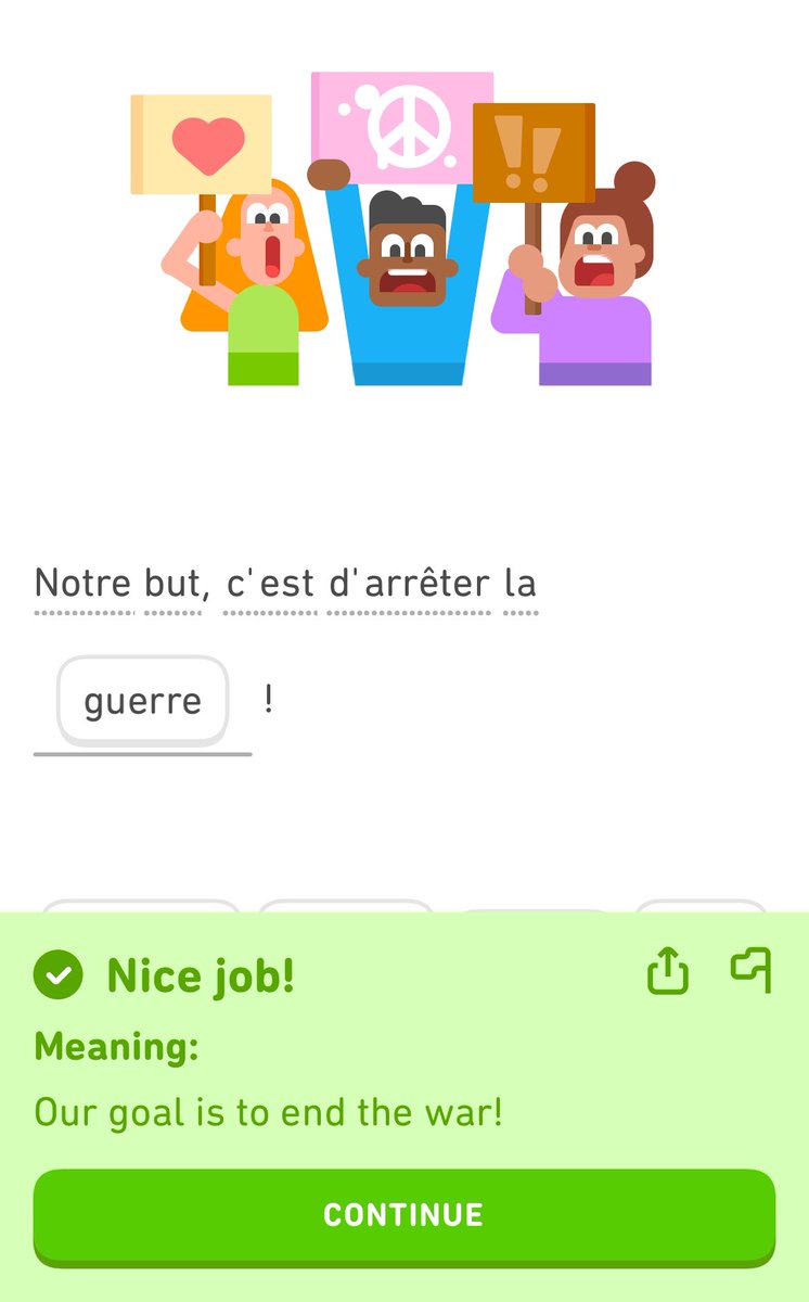 Duolingo for me tonight!