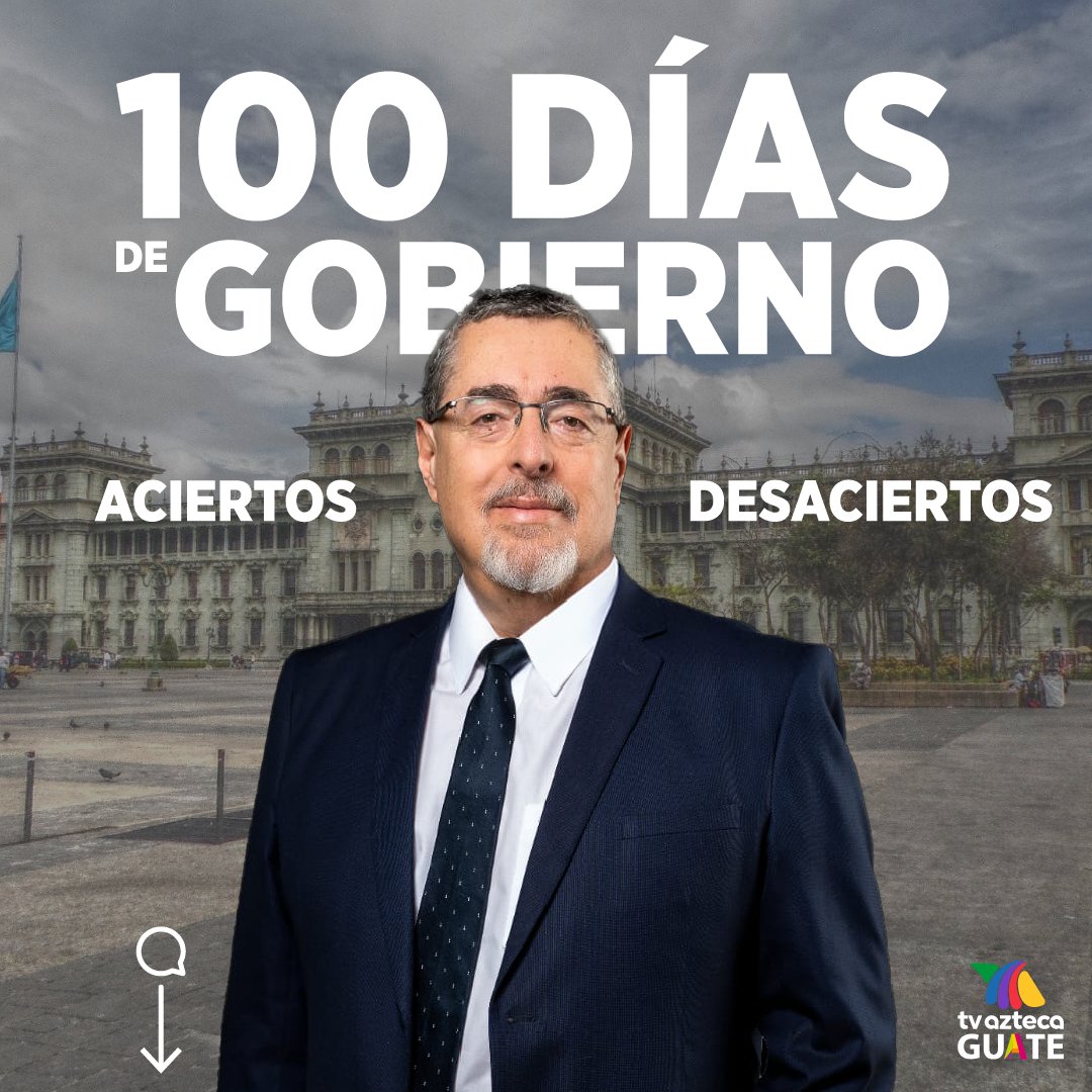 #EncuestaTvAztecaGuate | ¿Cómo calificaría la gestión del Gobierno de Bernardo Arévalo en sus primeros 100 días?

#TvAztecaGuate #100días #BernardoArévalo #100díasTVA
