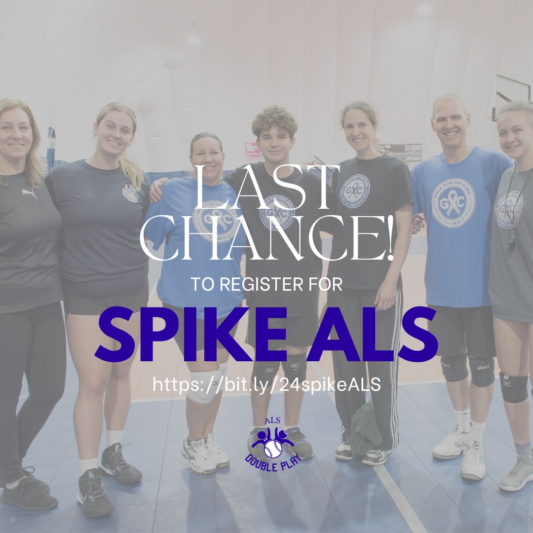 We've left registration open for 24 more hours!
Our Spike ALSvball tourney is all about raising awareness for ALS and spiking ALS into the ground! Let's make ALS history together.

Register until midnight Monday night
bit.ly/24spikeALS

#ALS #volleyball #makeALShistory