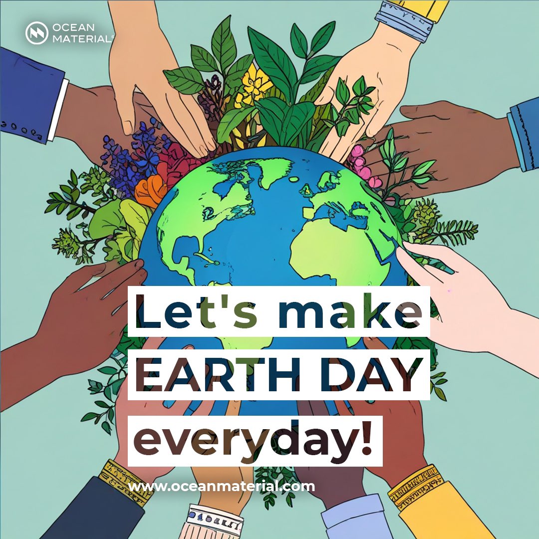 Let‘s make EARTH DAY everyday! #oceanmaterial