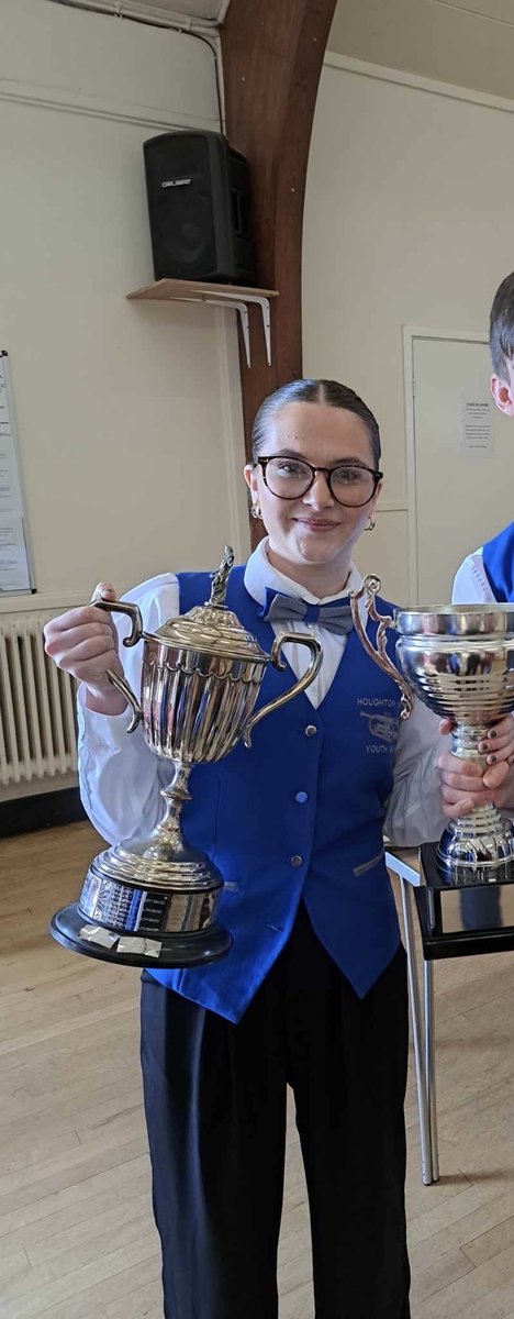 Many congratulations to Daisy who, on Saturday, won both the solo and the duet classes in the Durham Brass Band League competition. Well done 🎺👏👏