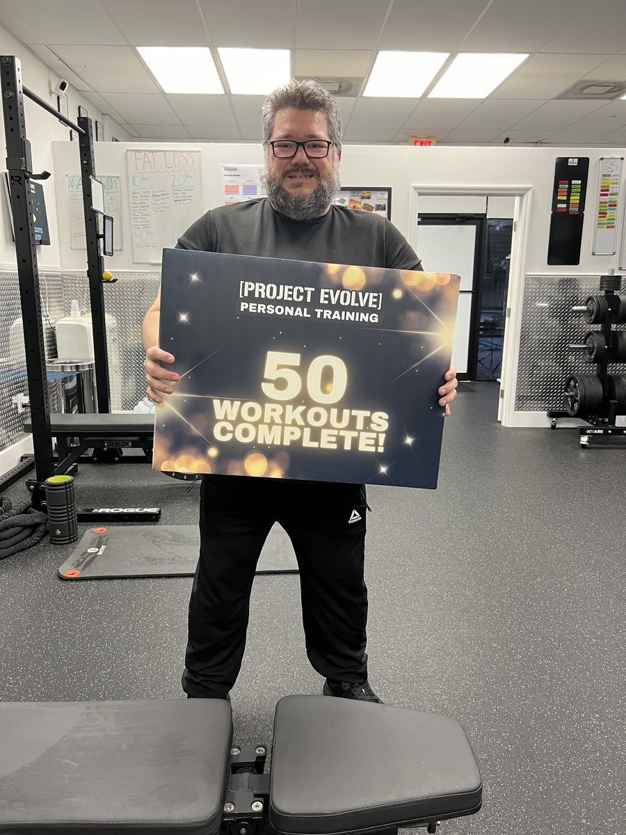 projectevolve_'s tweet photo. 50 workouts completed for Gabe!!! 💥🎉 Keep up all your hard work! We appreciate all of your hard work &amp; dedication 🏋️💪🏼 #NaplesFL #NaplesFitness #NaplesPersonalTrainer #NaplesWellness #FloridaFitness #NaplesHealth #239Fitness #NaplesWorkout #NaplesFLFitness #NaplesLocal https://t.co/6URZwYwZhE