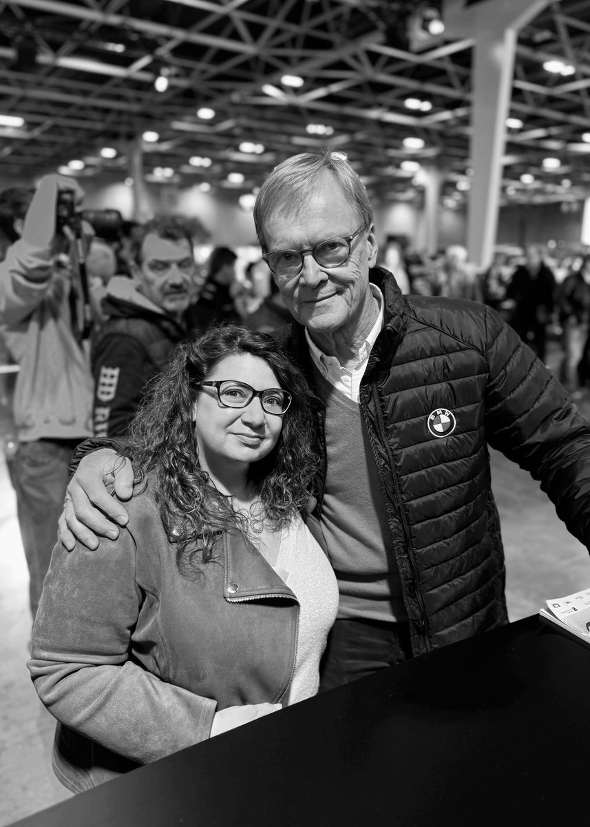 Avec Ari Vatanen…merci monsieur 😊 (Oui, on ne joue pas dans la même cour niveau gabarit 😬) #TourAuto 2024