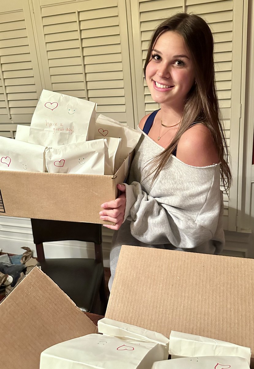 Thank you to the amazing Ambassador Teens Abby and Ben, who decorated and filled this months SHBHU 'Breakfast Bags of Love' and also added cat food for their 4 legged companions! We love helping out with this amazing mission of @_MealsOnWheels Wake County each month!