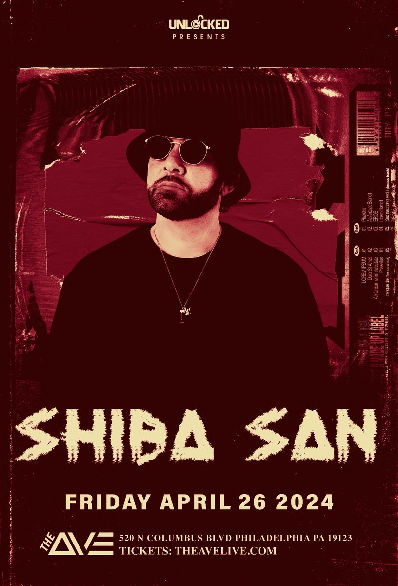 SHIBA SAN (@shibasanmusic) on Twitter photo PHILLY π₯
Playing <a href="/theavelive/">#TheAveLive</a> this Friday! Get your tickets below - see you soon π¨
tixr.com/groups/unlockeβ¦ PHILLY π₯
Playing <a href="/theavelive/">#TheAveLive</a> this Friday! Get your tickets below - see you soon π¨
tixr.com/groups/unlockeβ¦