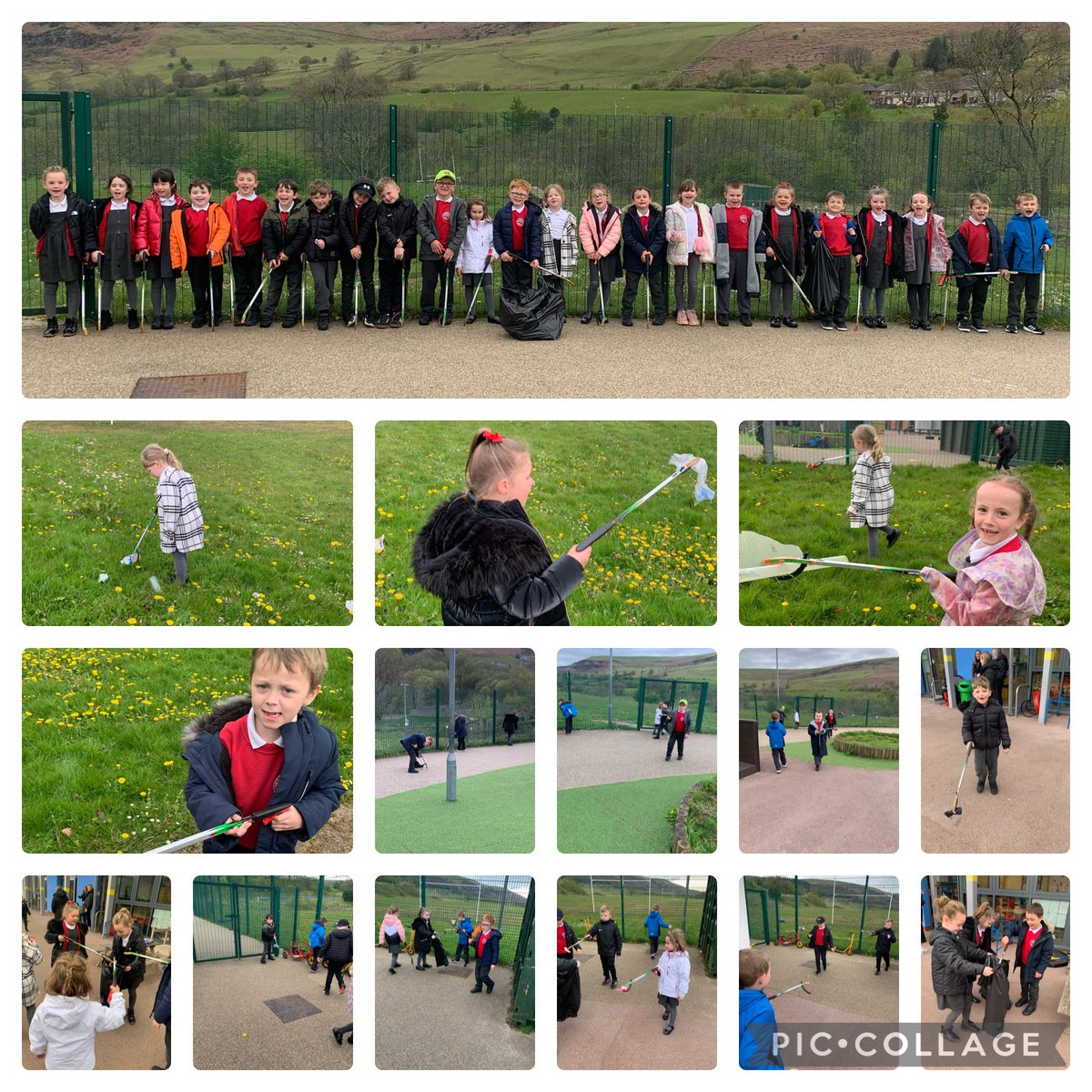 National Earth Day 2024 - Planet vs Plastics. We carried out a litter pick of our school yard and playing field to help improve our environment. @IDS3to18 @IDS_Mrs_Evans
