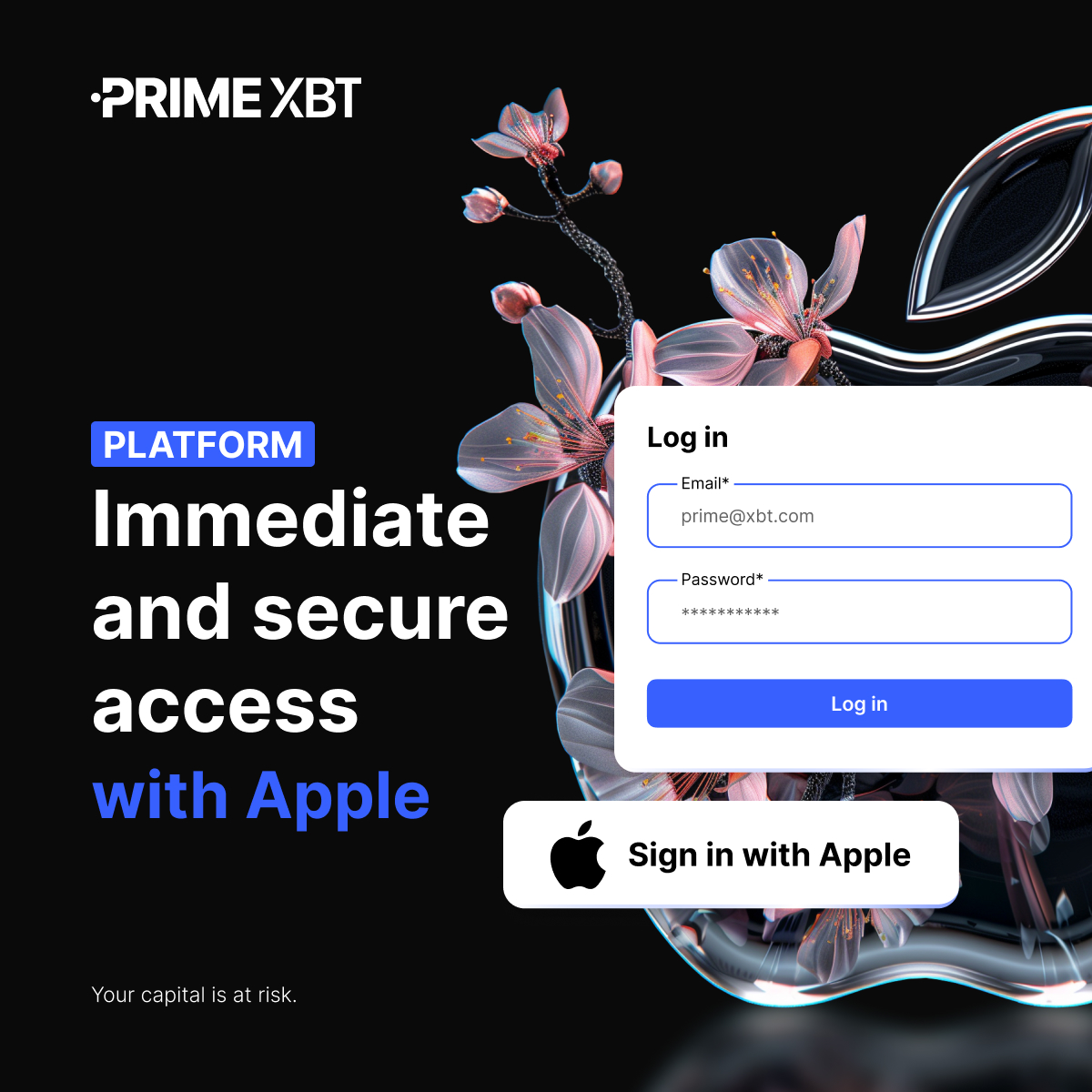 🚀 Gain immediate access to the trading action with your Apple login. Never miss a market opportunity with fast and secure one-click options. 🍏 Sign up now: eng.primexbt.com/3SSoVar #PrimeXBT #Trading