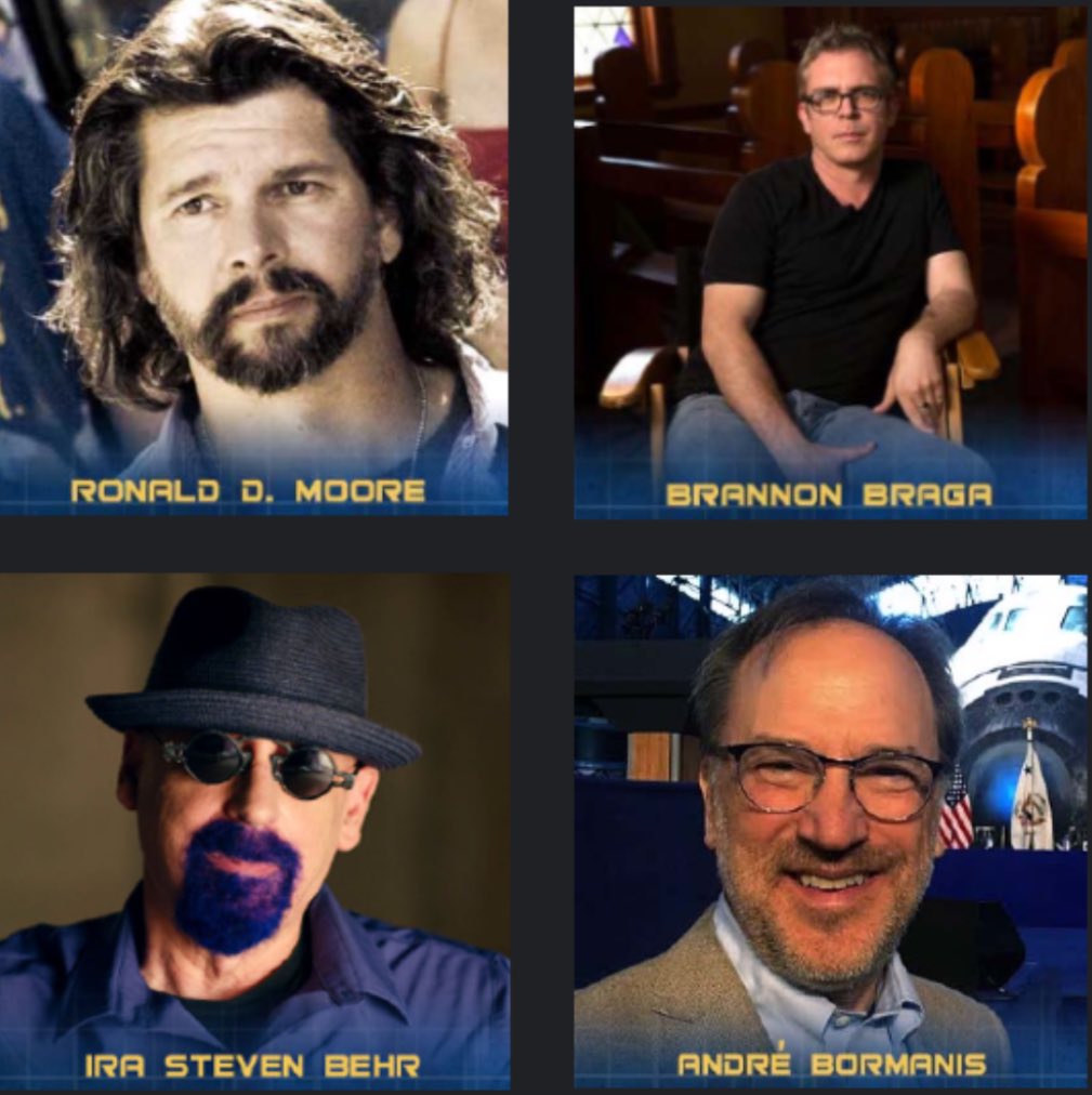 We are thrilled to welcome back to the #STLV: Trek to Vegas stage the literal brain trust of Star Trek storytelling: Ronald D. Moore, Brannon Braga, André Bormanis and Ira Steven Behr. Get more info and tickets now: bit.ly/STLV2024