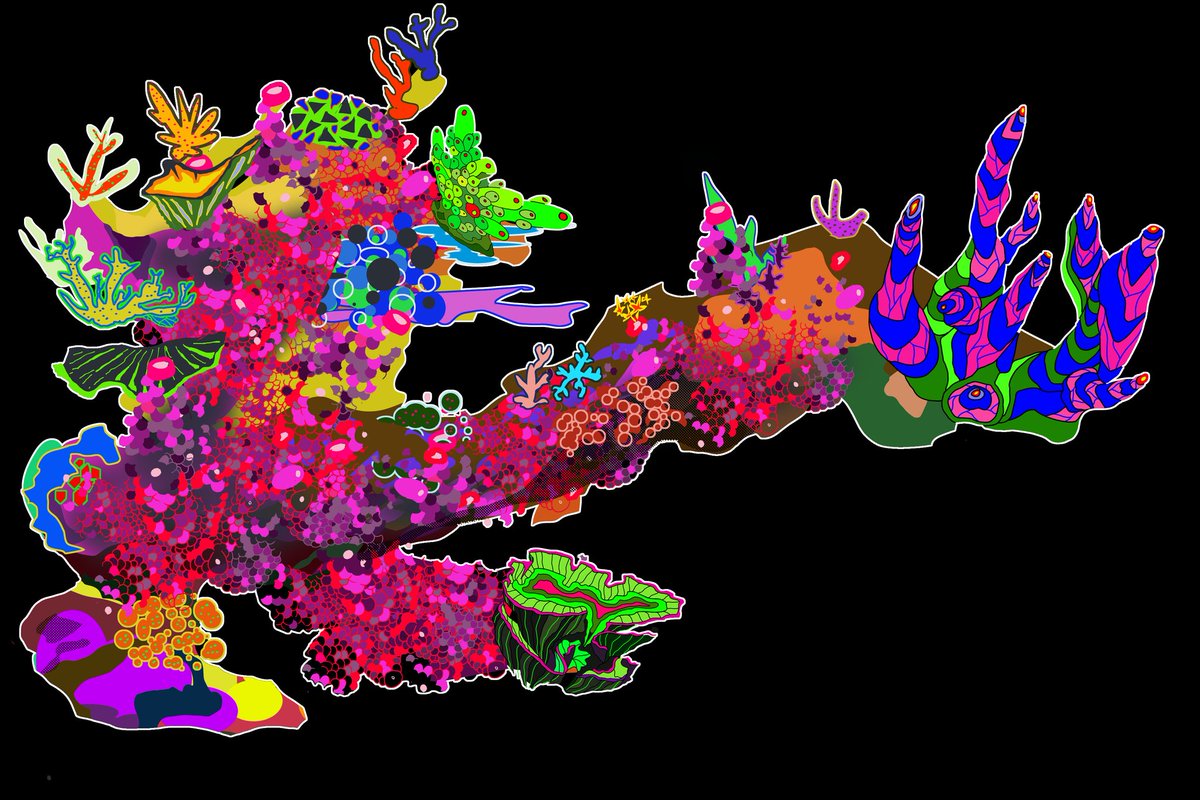 johnq1e's tweet photo. #reefart #twitterart #Coral #saltwateraquarium #digitalart #digitalartwork #digitalpainting https://t.co/SRWzto3VJT
