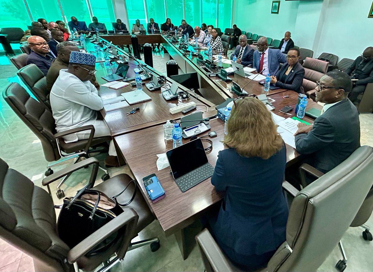 We thank @AfDB_Nigeria Dir. General @LaminBarrow22 and so many Abuja colleagues across @AfDB_Group sectors, for their collaboration on Bank programs that #FeedAfrica, #Improve the Quality of Life for the People of Africa - and so much more. Great insights from our meeting!