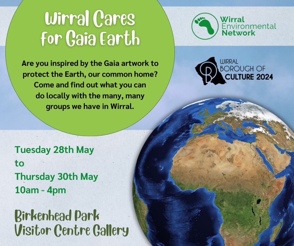 Today, @WirralCouncil made the exciting announcement that Luke Jerram's Gaia artwork will be coming to Birkenhead Park in May. It's also World Earth Day today so it's a good time to let you know that WEN will be involved in the programme of events surrounding Gaia.