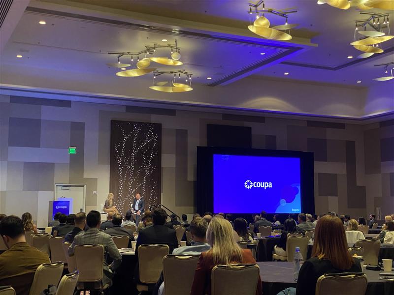 Kicking off #CoupaInspire by engaging with the Coupa partner ecosystem. Looking forward to a fun three days!