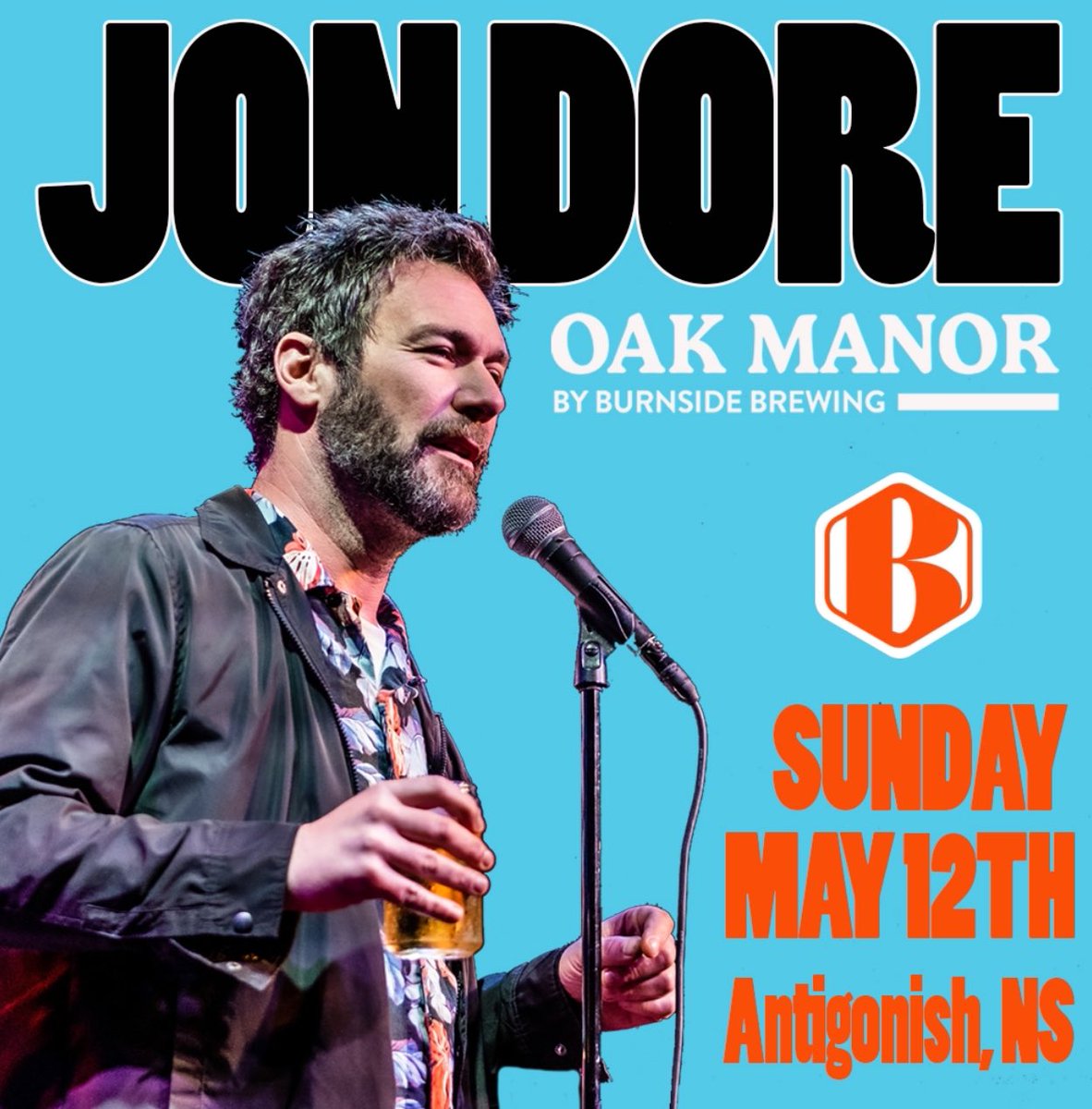 Mighty Antigonish Nova Scotia! Join me May 12th! It’s gonna go good! Tickets at jondore.com