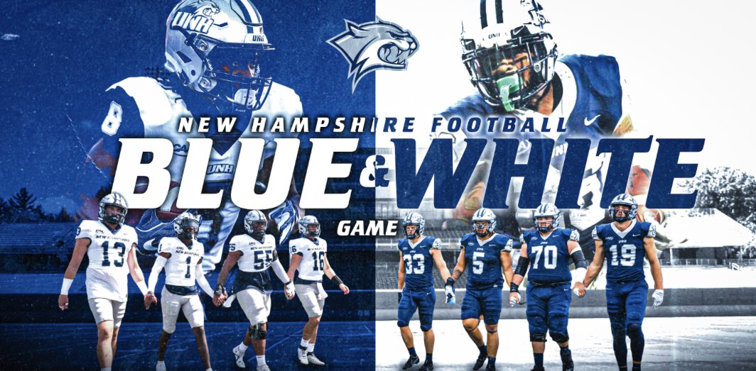 daugustaspencer's tweet photo. Thank you @CoachWatkinsUNH for reaching out and inviting me to the @UNH_Football Blue&amp;White spring game. 

@CoachScottJames @Coach_Borden @LHSPioFootball @turf_surfer https://t.co/ABXG4SurCc
