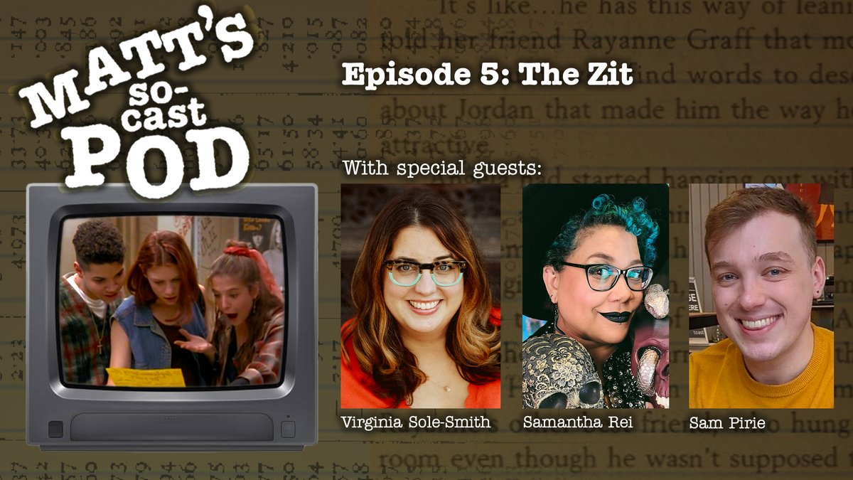 Rayanne gets awarded 'Most Slut Potential' in ep 5 of My So-Called Life, and I'm breaking it all down with @v_solesmith @TheSamanthaRei, and @SampVevo on this week's episode of Matt's So-Cast Pod. Listen and subscribe in homeroom. ...I mean at SoCastPod.com.