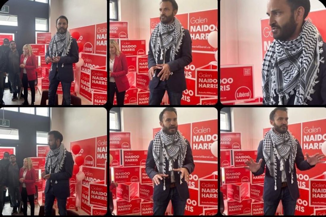 Here’s Liberal Leader @BonnieCrombie with her keffiyeh wearing byelection candidate in Milton. Completely irrelevant to provincial issues. 

I don’t like any of the Party leaders in Ontario - do you?