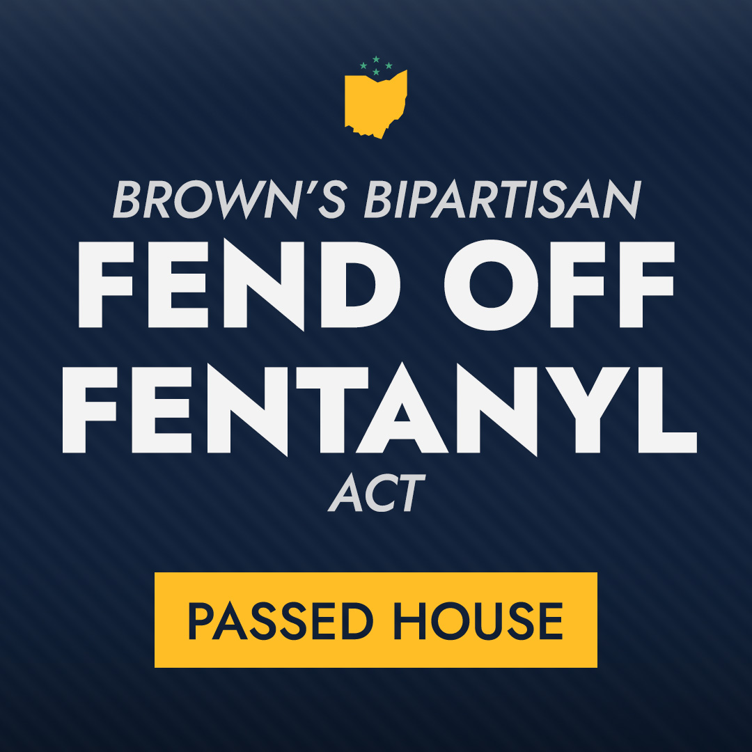 The House has PASSED our bill to sanction the drug traffickers in Mexico & China that bring fentanyl into our country. Ohio families & law enforcement have waited long enough. The Senate must immediately pass the national security package & send our bill to the President's desk.