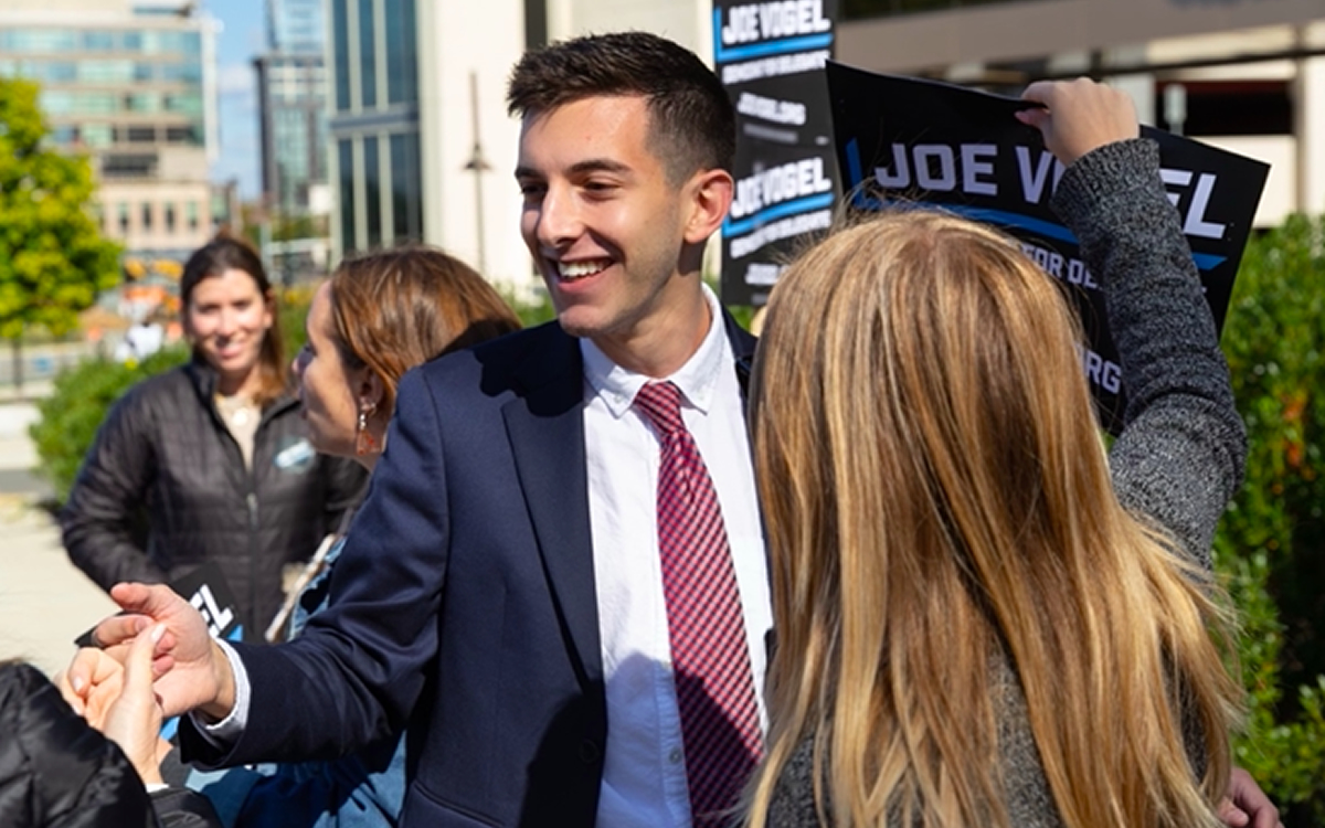 I just got off the phone with state Delegate @JoeVogel_, the candidate who can beat right-wing corporate Dem, April Delaney in the MD-06 congressional race next month. We didn't agree on every single thing but he's totally one of the coolest candidates I've spoken to this cycle