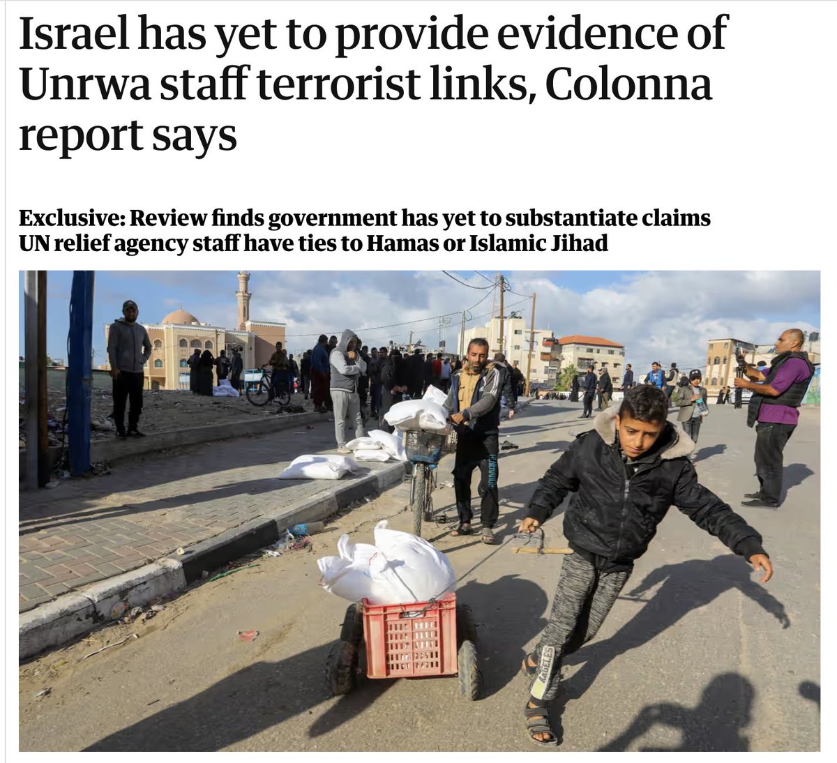 Surprise - Israel lied to the world.

This time as they bombed 35,000 to death and enforced a famine they deliberately caused €400m of aid to be stopped.

The EU backs up this depraved regime.

How much more evidence do we need that Israel cannot be trusted let alone supported.