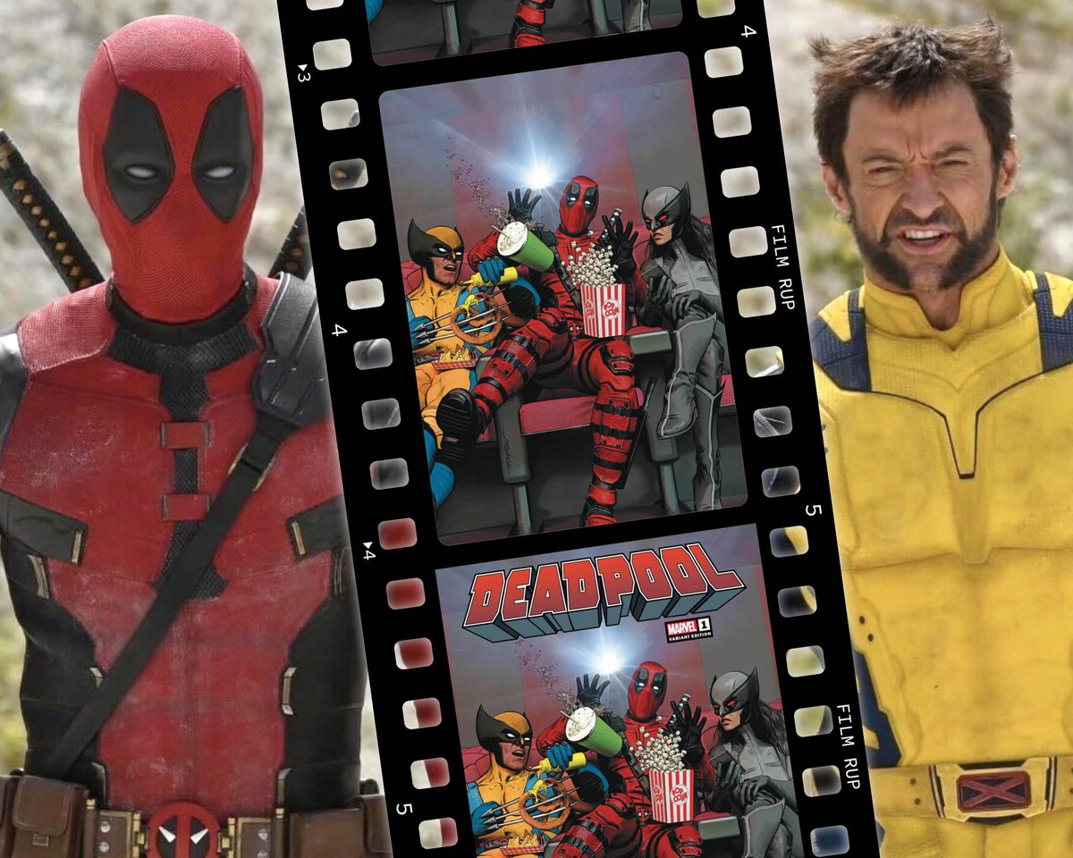 🎥 It's obvious: Deadpool and Wolverine are watching their trailer on our CK Shared Exclusive by Mike Mayhew! 💥 Snag yours at comickingdomcreative.com! #comickingdomcreative #comickingdomrules #deadpoolandwolverine #exclusivecover #musthavecover