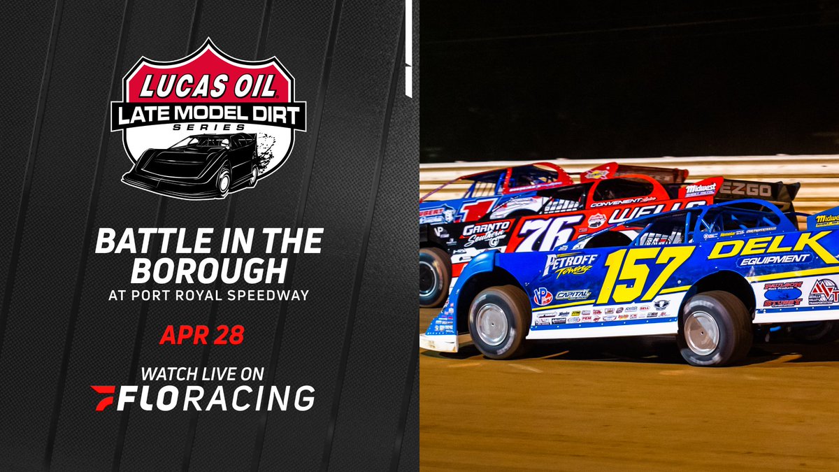 𝗪𝗔𝗧𝗖𝗛 𝗟𝗜𝗩𝗘 | #𝗟𝘂𝗰𝗮𝘀𝗗𝗶𝗿𝘁 🏁 We are 𝗟𝗜𝗩𝗘 on @FloRacing for the 𝗕𝗮𝘁𝘁𝗹𝗲 𝗜𝗻 𝗧𝗵𝗲 𝗕𝗼𝗿𝗼𝘂𝗴𝗵 @PortRoyalSpdway! 📺 | LucasDirt.co/floracing