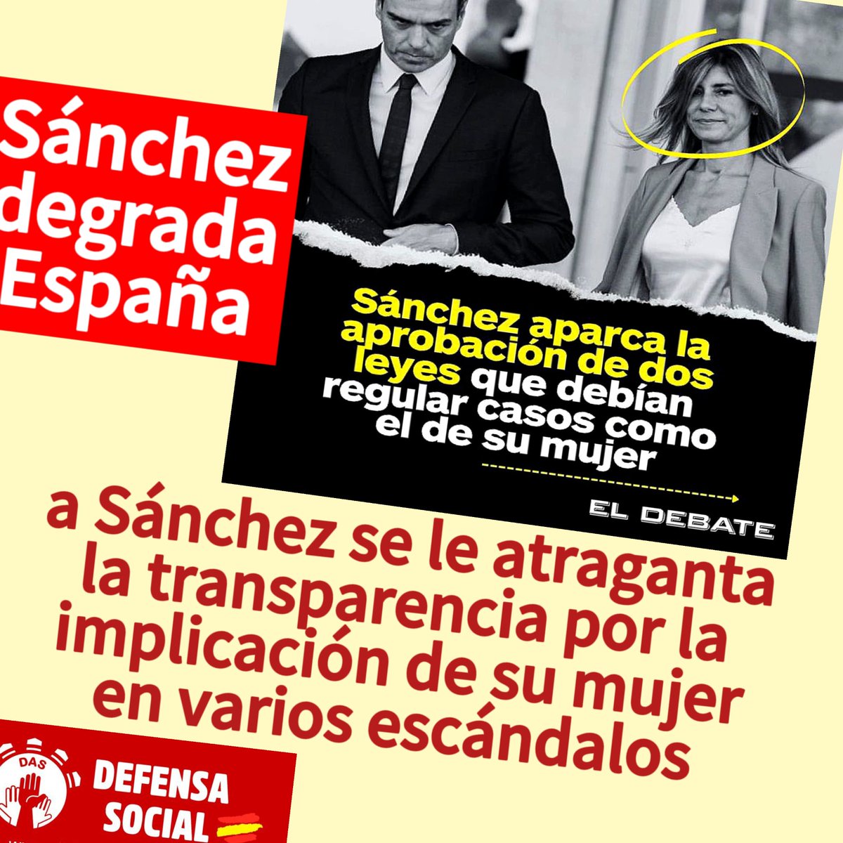 Enemigo del mérito, corrupción legal e ilegal. La CASTA se enriquece sin mérito mientras empobrece a la nación y a los trabajadores. Venden y compran favores, van contra la #JusticiaSocial.

Si tú no haces política, otros harán política contra tí.
DEFIÉNDETE 🥊.
#DefensaSocial