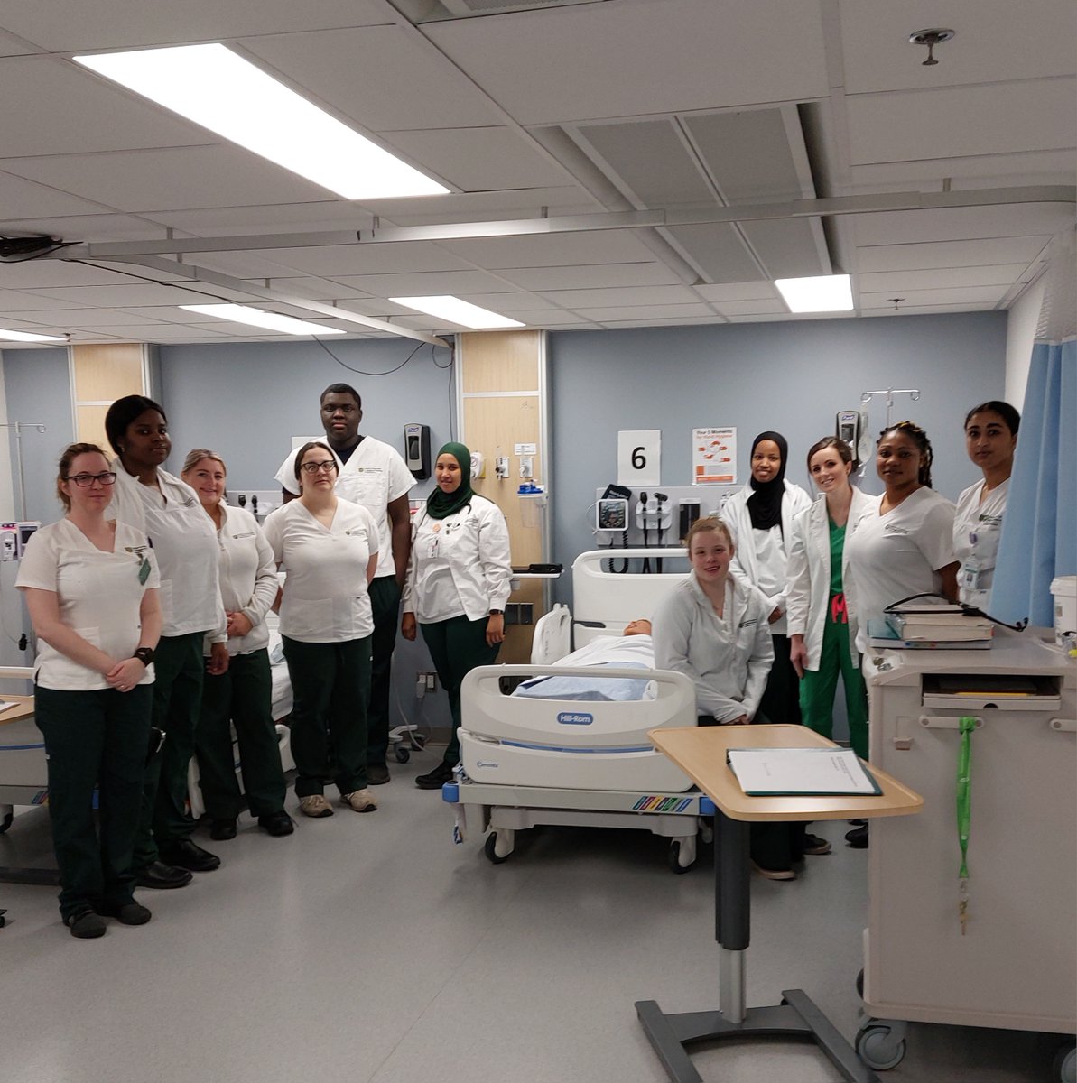 #USaskNursing students from our #USask #YPA campus finished their NURS 203 labs!

L to R: Kaiyla, Mildred, Kylie, Lana, Emmanuel, Faiso, Megan, Hanan, Lydia (instructor), Bernice, and Serah

#Nursing #IKnowANurse #WeAnswerTheCall