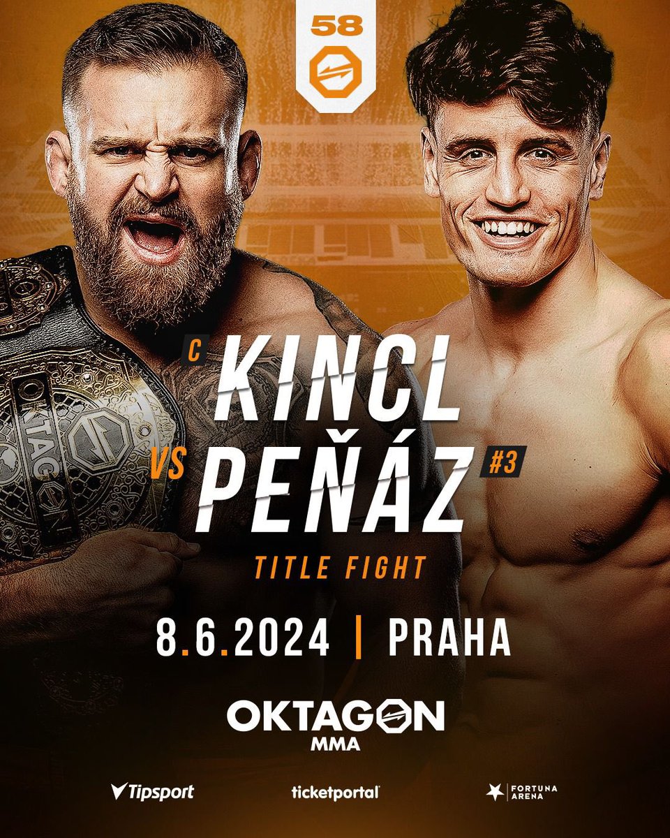 ICYMI: The most wanted middleweight in Europe, Patrik Kincl 🇨🇿 has signed a new contract to remain in OKTAGON MMA despite receiving other offers. He will co-headline OKTAGON 58 in Eden Stadium, the first of two football stadium shows this year, against top prospect, Matěj Peňáz.