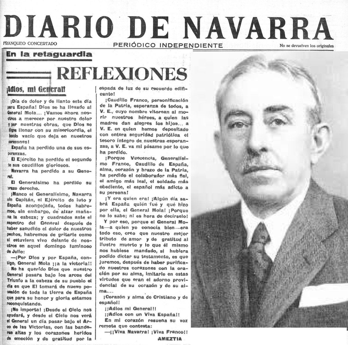 Diario de Navarra y su director Garcilaso/Ameztia. No os olvidéis quien está detrás del independiente de Cordovilla.