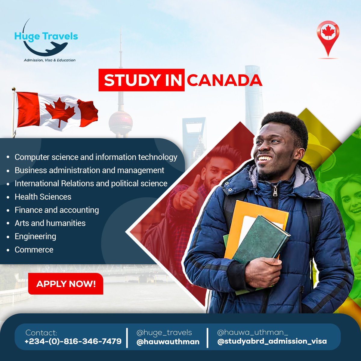 The best time to start is now !!!

Hurry and secure your spot with us and let's make your educational journey one to remember.
#educationInCanada
#studyabroad