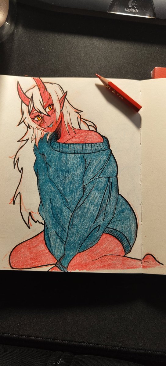 Cozy Oni sketch #akumillust