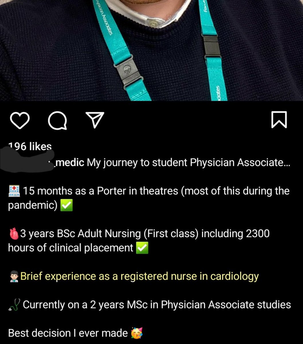 PAs are now using nursing as a stepping stone to a PA course. This PA student worked fewer than 6 months as a nurse before starting their PA course, which they applied for in March of their final year of nursing. Why are we turning qualified nurses into fake doctors?
