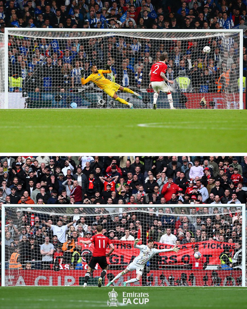 RECORD ALERT ⚠️

Manchester United is the first team in History of Emirates FA Cup to qualify for the Final back to back years through penalty shootout 🦶.

#FACup #ManchesterUnited