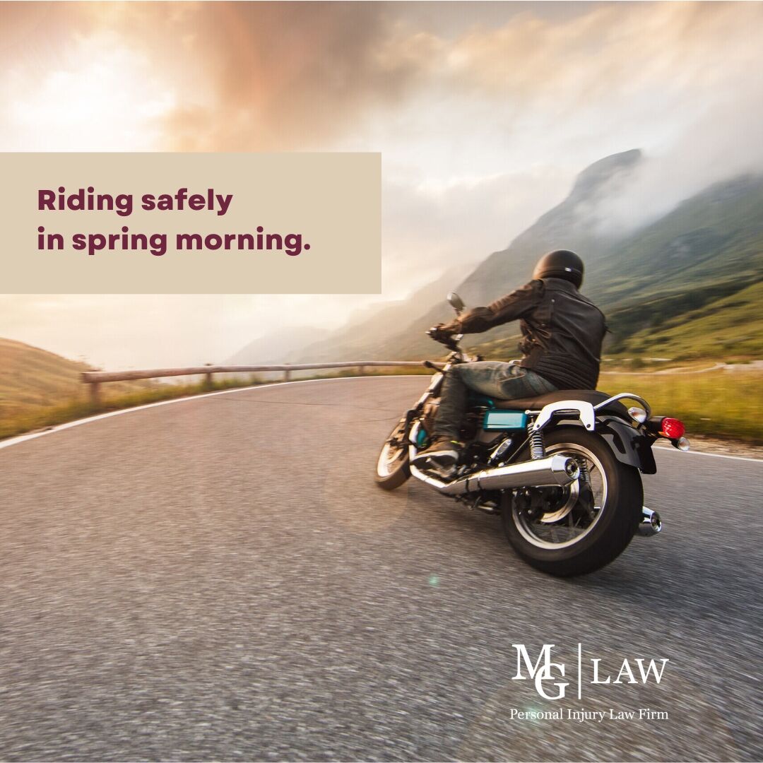 As the mornings get colder, road surfaces can become slick, impacting riders' reaction time and dexterity. At MG Law, we're here to support you if accidents happen. Your safety is our priority. ⚠️

Get In Touch: bit.ly/3Py9WQQ

#MGLaw_MotorcycleAccidents