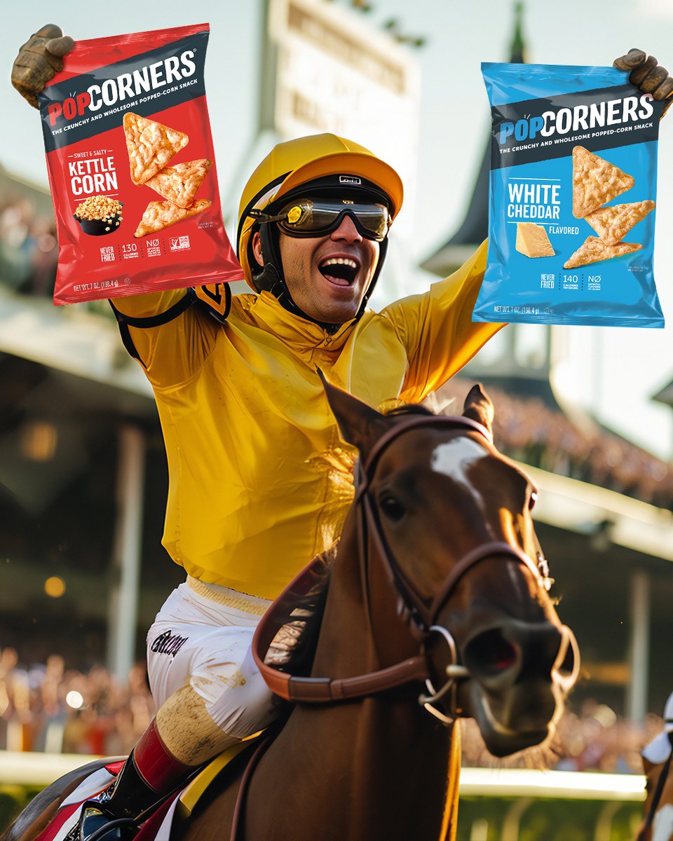 Get your mint juleps, gigantic hats, and PopCorners ready because we're racing to the 🏇 @kentuckyderby 🏇 on 5/4 as an official sponsor. Which flavor do you think will be crowned winner?