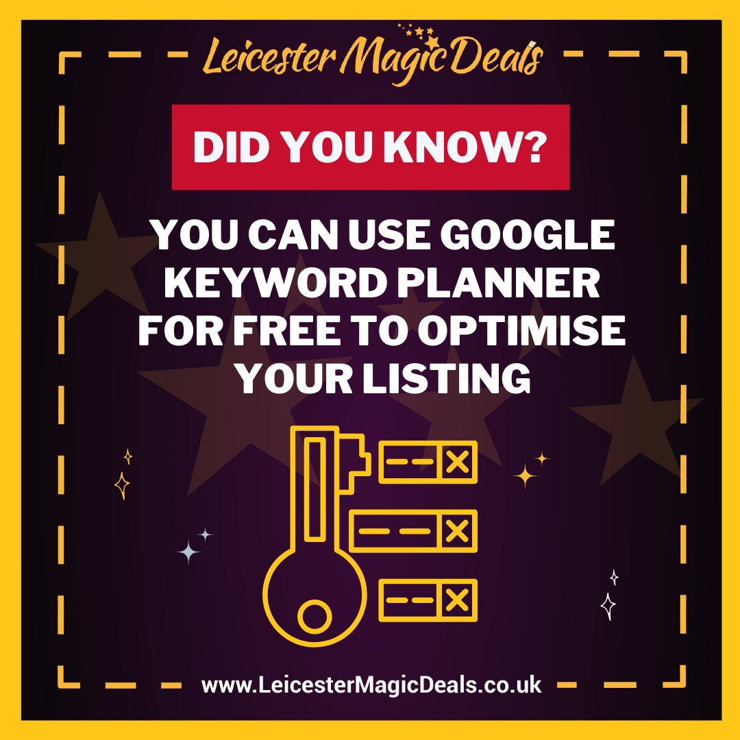 LeicMagicDeals's tweet photo. Google's Keyword Planner is a free tool that businesses can use to plan their content and optimize their website for search engines. 

This tool can help businesses target the right keywords and improve their online visibility. https://t.co/pTLqBL8XD5
