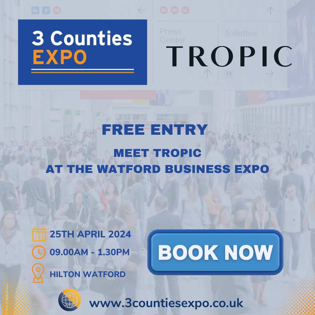 Find out more about Tropic skincare products the expo from Debbie Diggle
debbied.tropic
Book your visitor ticket here
bit.ly/watfordexpo24

#watford #watfordbusiness #businessnetworking #hertfordshire #hertfordshireevent #watfordevent