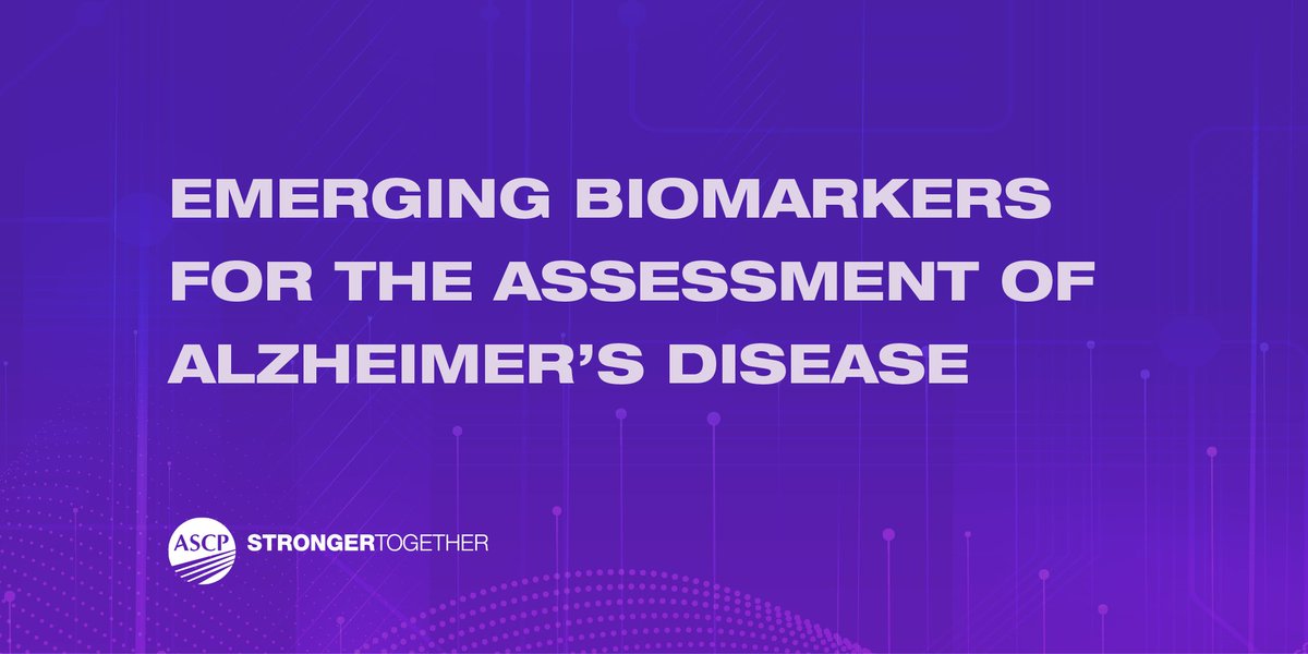 Learn about the latest advances in emerging biomarkers in the assessment of Alzheimer’s disease with these free activities. Plus, hear about the limitations of current biomarkers for Alzheimer’s & directions for future research. Register now: bit.ly/418Yz6J #alzheimers
