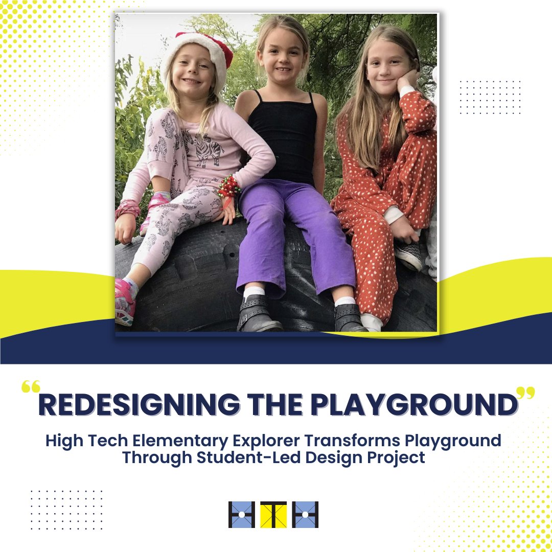 High Tech Elementary Explorer, led by Patricia Lim and Stacey Stevenson, transformed a neglected playground into a vibrant nature space through a student-driven, inquiry-based project. Read more : bit.ly/4ax43Mf #educationforall #projectbasedlearning #meaningfulwork