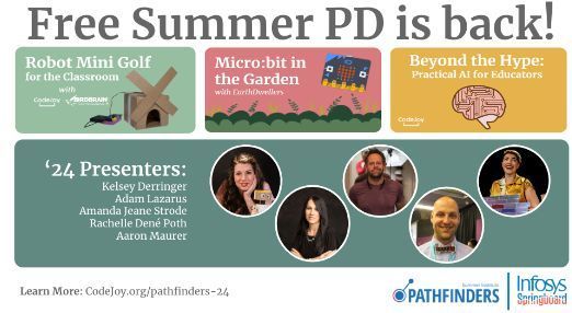 Don’t miss out on this great FREE learning opportunity for educators! buff.ly/497G6K9 @CodeJoyEdu @InfyFoundation #Pathfinders24 #education #AI #STEM #edchat @paect