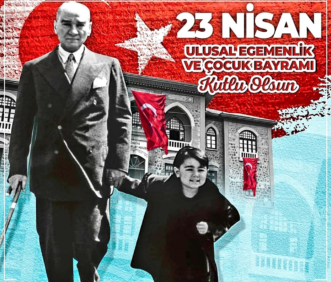 Hakimiyet Milletindir!.. diyerek Ulusal egemenliğin kişilere değil Türk Milletine verildiği ve geleceğin gülü, ikbal ışığı olan çocukların bayramı kutlu olsun. ⭐ ...🌙 Gazi Mustafa Kemal Atatürk 🦅🇹🇷🐺 23 Nisan 1920👧🎈🧒 TBMM 104 yaşında🎉 #23NisanUlusalEgemenlikVeÇocukBayramı